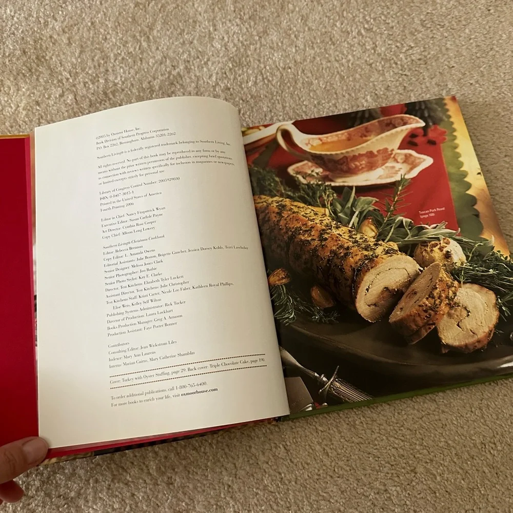 SouthernLiving Christmas BookCook 2005, 288 pages.